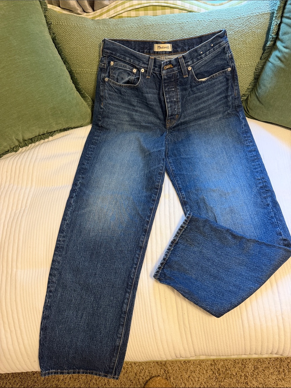 Madewell Women's Boyfriend Jeans in Medium Blue Wash